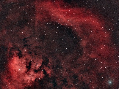 NGC 7822 in colour and mono